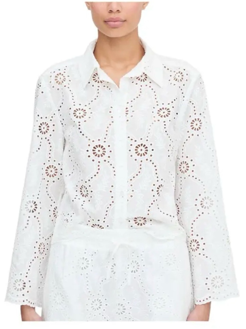 Hill House The Celia Top - White Trellis Broderie - Picture 5 of 12